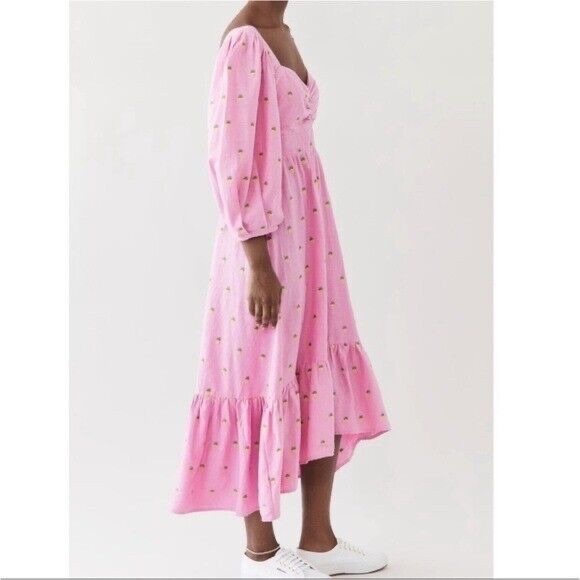 Farm Rio NWT Pink Pineapple Dress - Picture 4 of 13